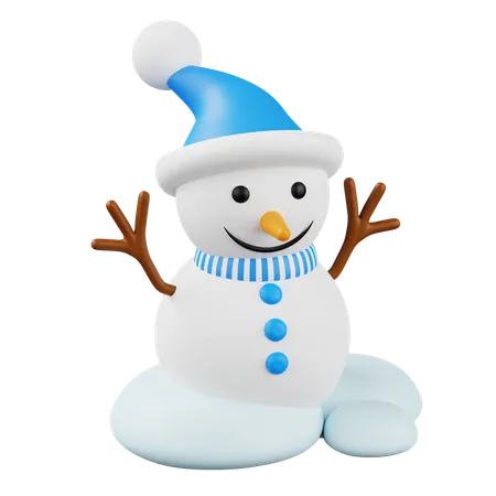 Boneco de neve  3D Icon