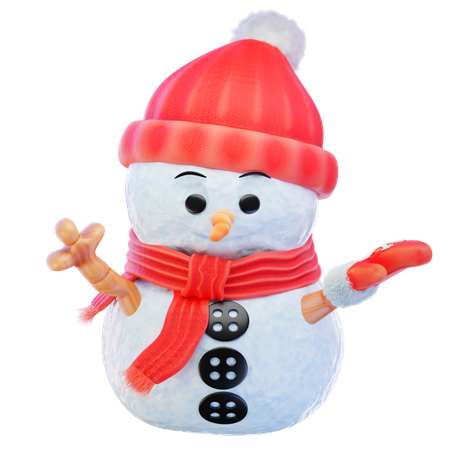 Boneco de neve  3D Icon