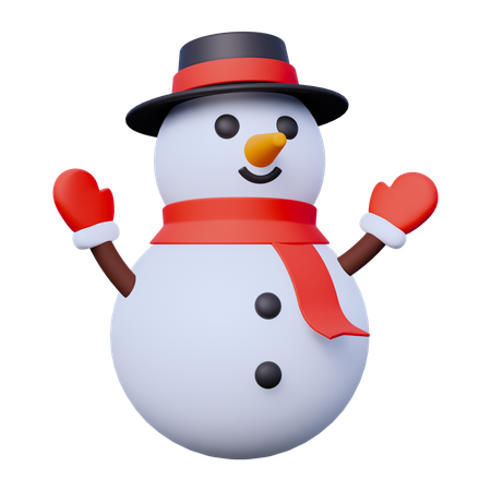 Boneco de neve  3D Icon