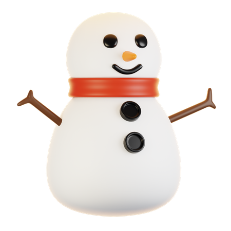 Boneco de neve  3D Icon