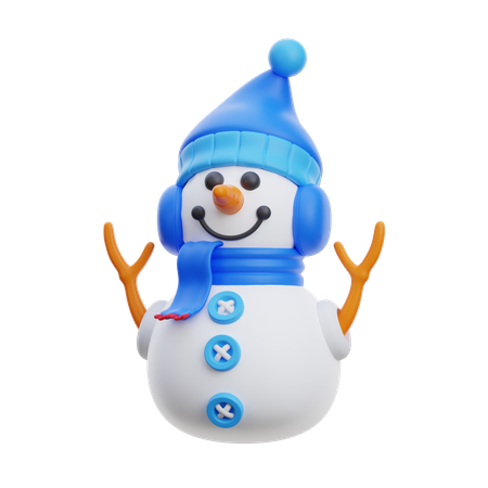 Boneco de neve  3D Icon