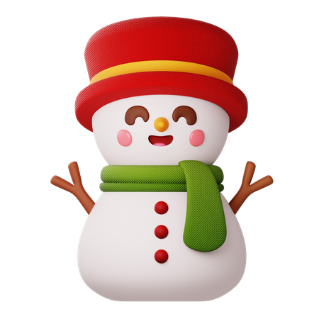 Boneco de neve  3D Icon