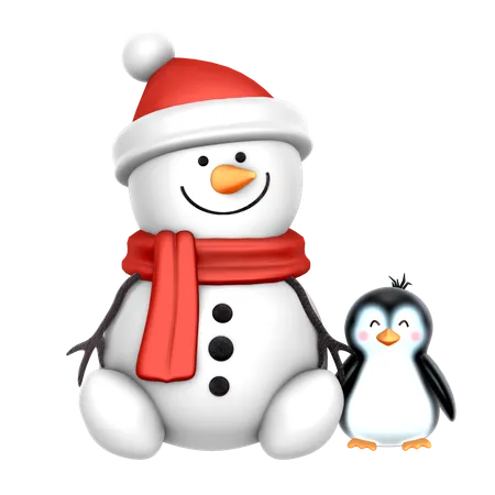 Boneco de neve  3D Icon