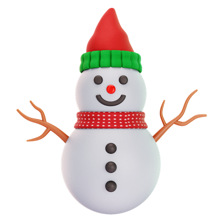 Boneco de neve  3D Icon