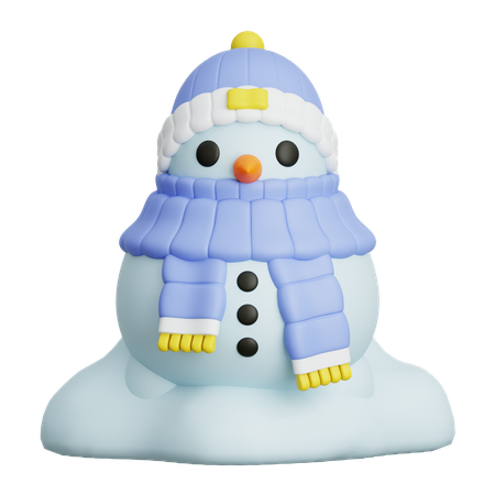 Boneco de neve  3D Icon