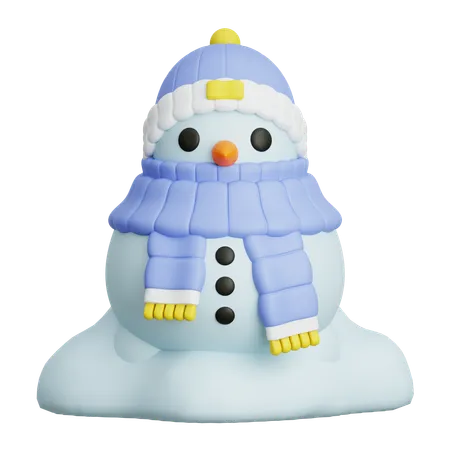 Boneco de neve  3D Icon