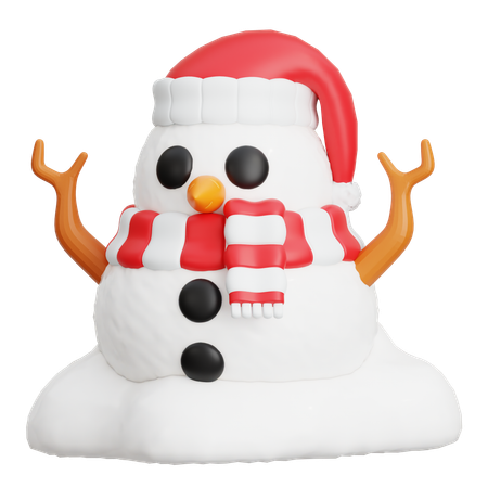 Boneco de neve  3D Icon