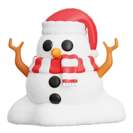 Boneco de neve  3D Icon