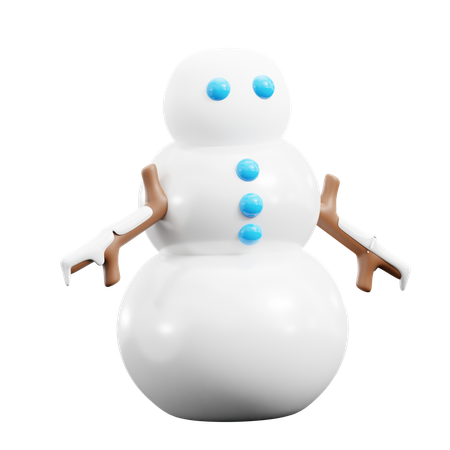 Homem da neve  3D Icon