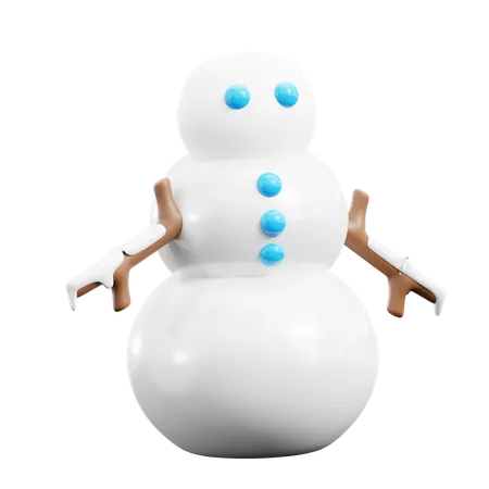 Homem da neve  3D Icon