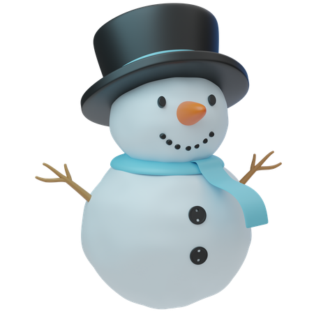 Boneco de neve  3D Icon