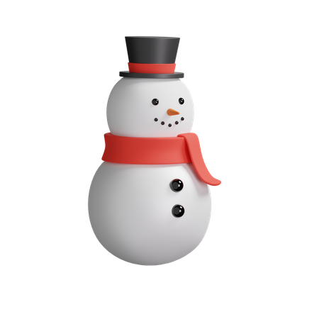 Boneco de neve  3D Illustration