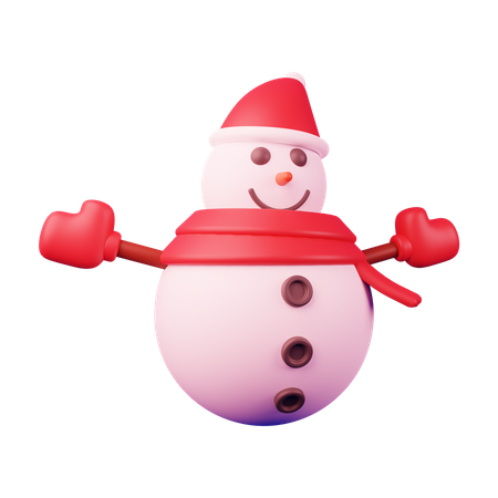 Boneco de neve  3D Illustration