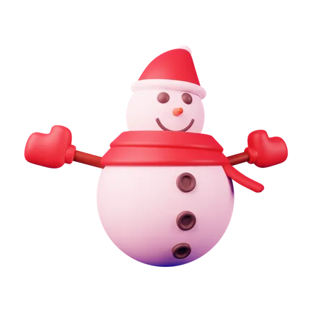 Boneco de neve  3D Illustration