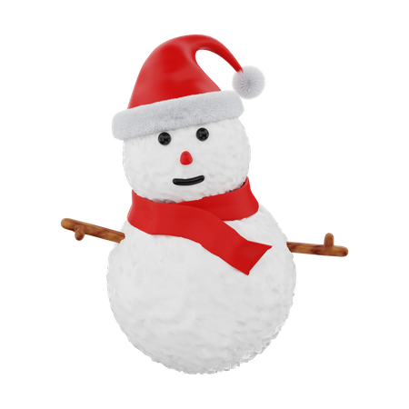 Boneco de neve  3D Illustration