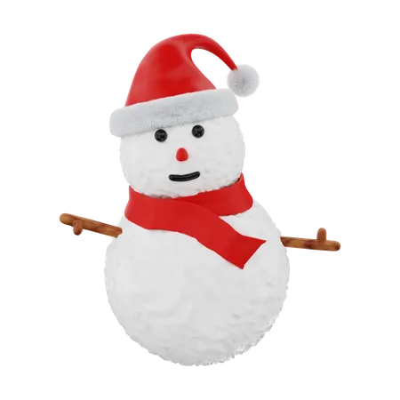 Boneco de neve  3D Illustration