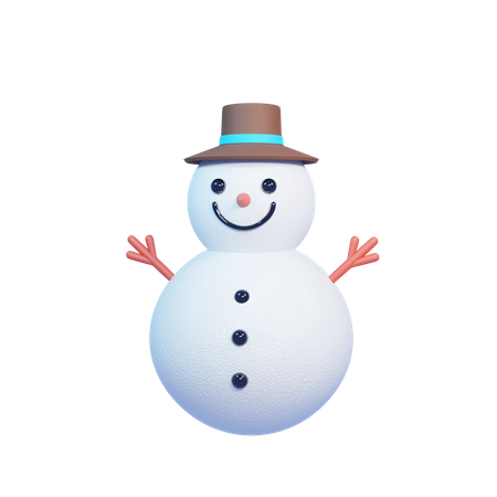 Boneco de neve  3D Illustration