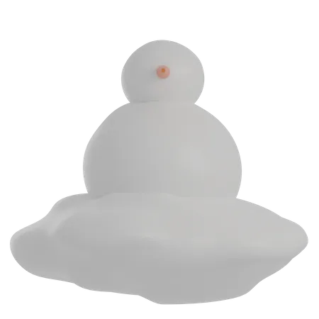 Boneco de neve  3D Illustration