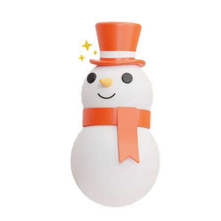 Boneco de neve  3D Icon