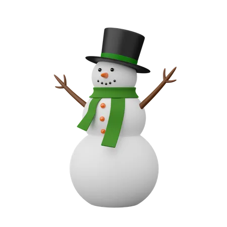 Boneco de neve  3D Icon