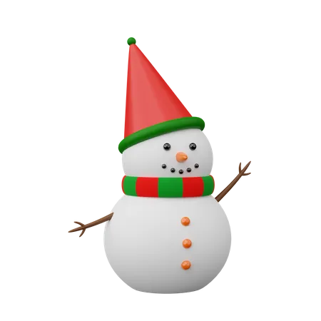 Boneco de neve  3D Icon