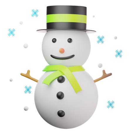 Boneco de neve  3D Icon