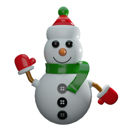 Boneco de neve  3D Icon