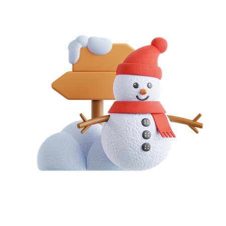 Boneco de neve  3D Icon