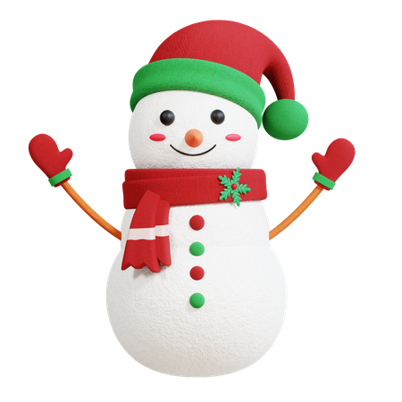 Boneco de neve  3D Icon