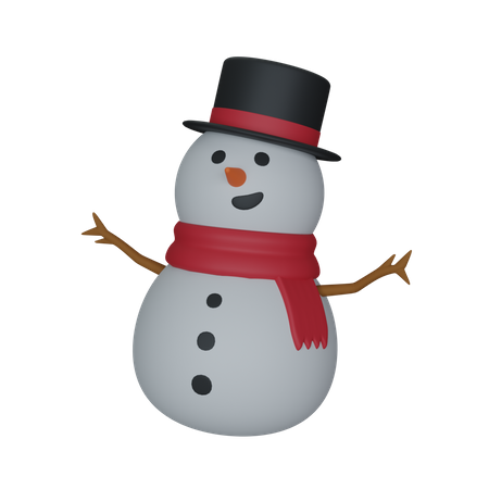 Boneco de neve  3D Icon