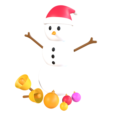 Boneco de neve  3D Icon