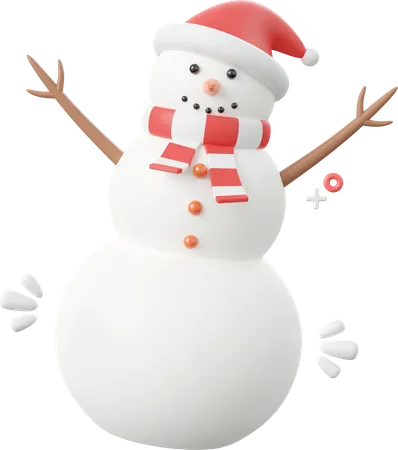 Boneco de neve  3D Icon