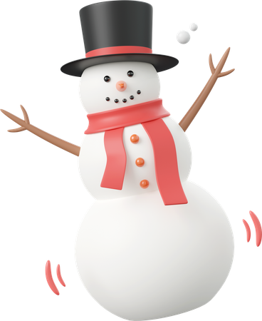 Boneco de neve  3D Icon