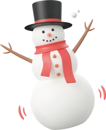 Boneco de neve  3D Icon