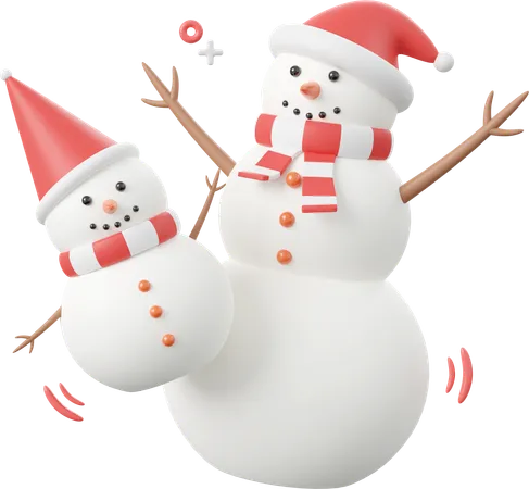 Boneco de neve  3D Icon