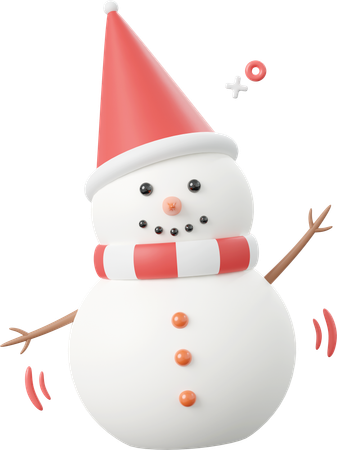 Boneco de neve  3D Icon