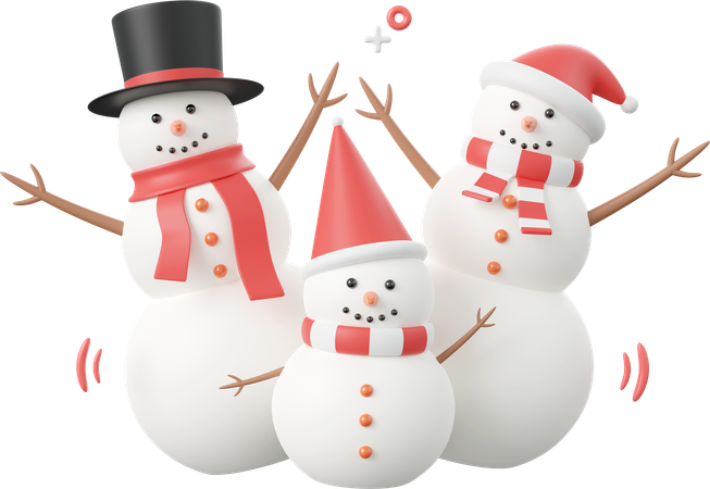 Boneco de neve  3D Icon