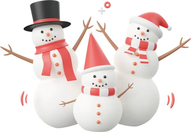 Boneco de neve  3D Icon