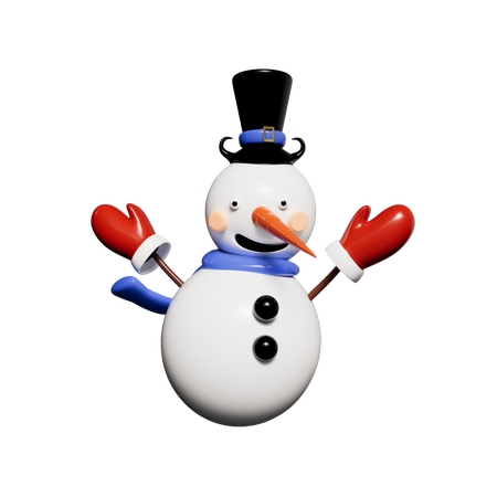 Boneco de neve  3D Icon