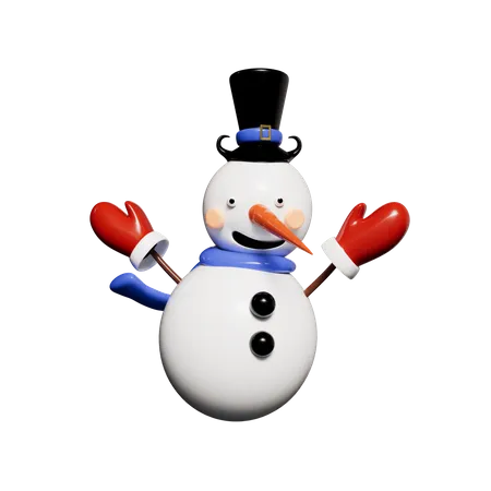 Boneco de neve  3D Icon