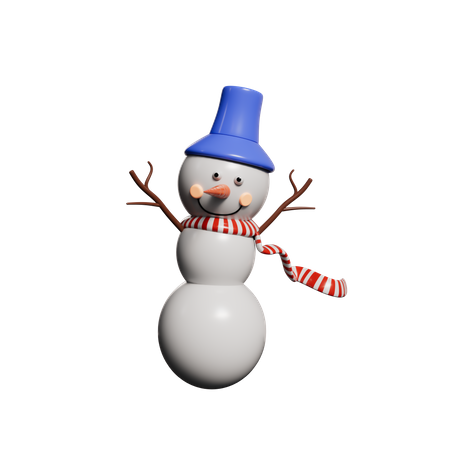 Boneco de neve  3D Icon