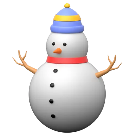 Boneco de neve  3D Icon