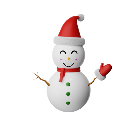 Boneco de neve de natal  3D Icon