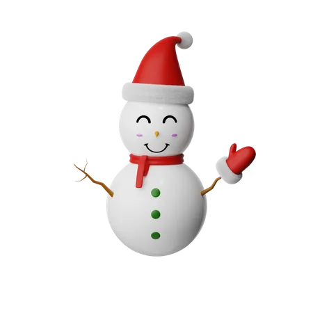 Boneco de neve de natal  3D Icon