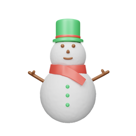 Boneco de neve de natal  3D Icon