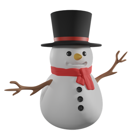 Boneco de neve de natal  3D Icon