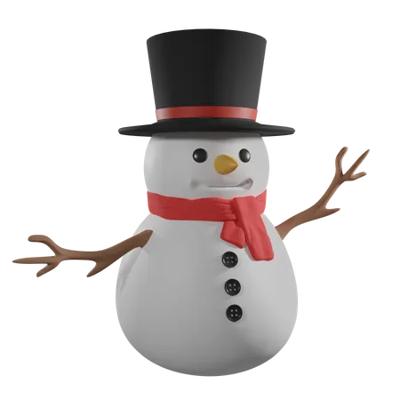 Boneco de neve de natal  3D Icon