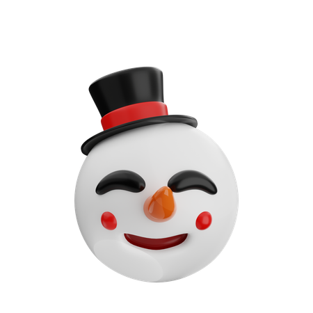 Emoji de boneco de neve  3D Icon