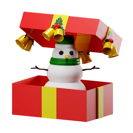 Surpresa do boneco de neve  3D Icon