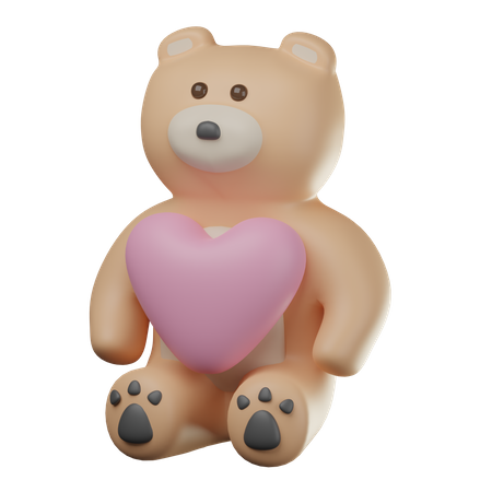 Boneca urso  3D Icon